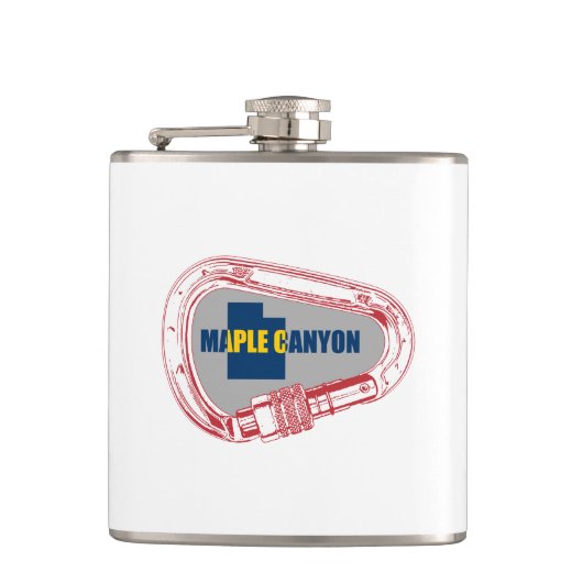 Maple Canyon Klettergarten Flachmann (Vorderseite)