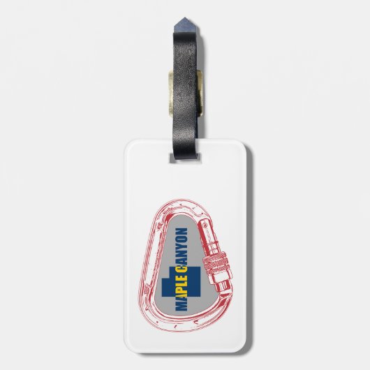 Maple Canyon Klettergarten Gepäckanhänger (Rückseite vertikal)