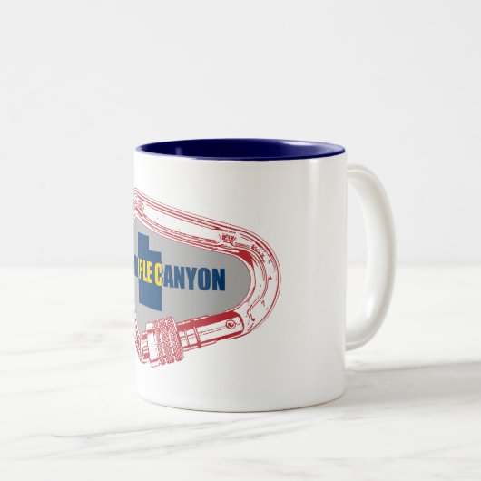 Maple Canyon Klettergarten Zweifarbige Tasse (VorderseiteRechts)