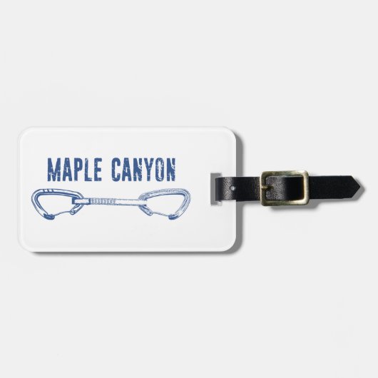 Maple Canyon Klettersteig Schnellziehen Gepäckanhänger (Vorderseite horizontal)