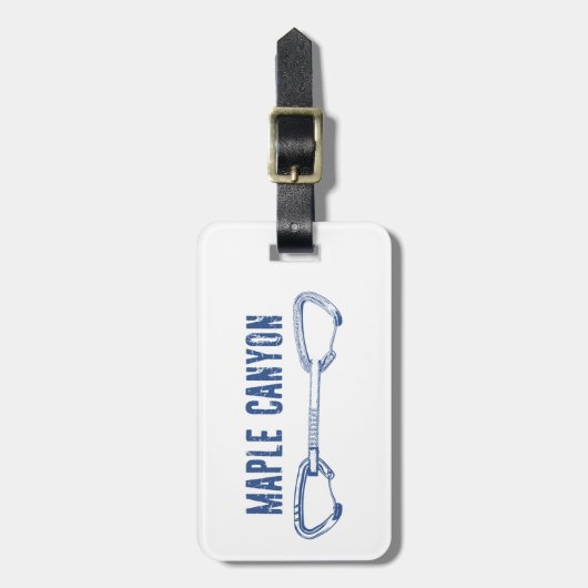 Maple Canyon Klettersteig Schnellziehen Gepäckanhänger (Vorderseite vertikal)