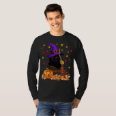 Maple Cat Leaf Blätter Herbst Hallo Herbst Funny K T-Shirt (Vorne ganz)
