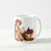 Maple Clan Fee – Begleitende Herbstwaldszene Kaffeetasse (VorderseiteRechts)