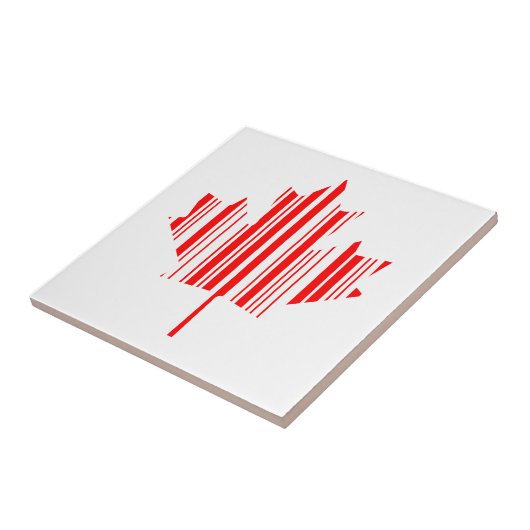 MAPLE LEAF BAR CODE KANADA FLAG Barcode Muster Fliese (Seite)