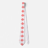 MAPLE LEAF BAR CODE KANADA FLAG Barcode Muster Krawatte (Vorderseite)