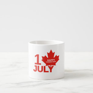 Maple Leaf Canada Day 1s Juli-Feiergeschenk Espressotasse