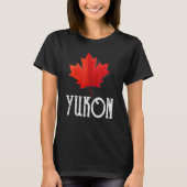 Maple Leaf Canada Flag Yukon Canada T-Shirt (Vorderseite)
