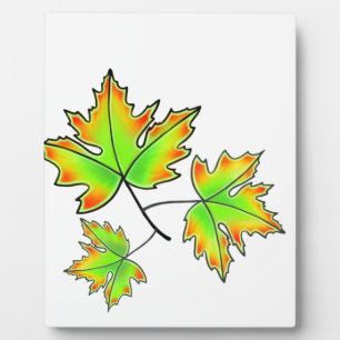 Maple Leaf Fotoplatte
