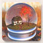 Maple Leaf Globe Cork Untersetzer (Vorderseite)