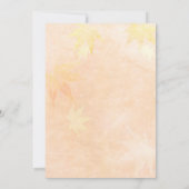 Maple Leaf Hochzeit Probe Dinner Einladung (Rückseite)