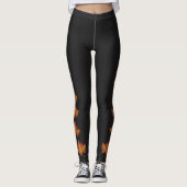 Maple Leaf Leggings Benutzerdefinierte Kanada Legg (Vorderseite)