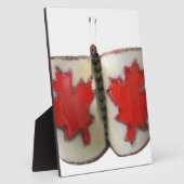 "Maple Leaf Monarch" Kanadischer Flaggen Schmetter Fotoplatte (Seite)