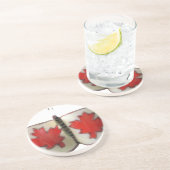 "Maple Leaf Monarch" Kanadischer-Flaggen-Schmetter Untersetzer (Seite)