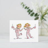 Maple Leaf Pajamas Postkarte (Stehend Vorderseite)