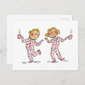 Maple Leaf Pajamas Postkarte (Vorne/Hinten)