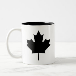 „Maple Leaf“-Piktogramm-Tasse Zweifarbige Tasse