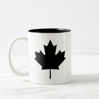 „Maple Leaf“-Piktogramm-Tasse Zweifarbige Tasse