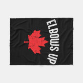 Maple Leaf reckt Kanada Lustig Kanadisch Eishockey Fleecedecke (Vorderseite (Horizontal))