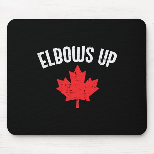 Maple Leaf reckt Kanada Lustiger kanadischer Eisho Mousepad (Vorne)