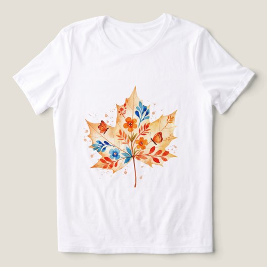Maple leaf Tri-Blend shirt (Design Vorderseite)