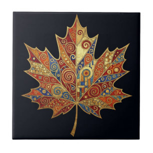 MAPLE LEAF Untersetzer: Gustav Klimt Bar-Accessoir Fliese