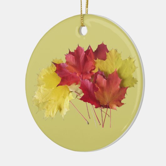 Maple Leaves Keramik Ornament (Links)
