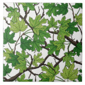 Maple leaves on white fliese (Vorderseite)