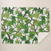 Maple leaves on white sherpadecke (Vorderseite (Horizontal))