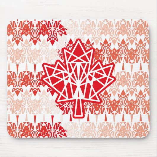 MAPLE MADE WITH TRIANGLES CANADA FLAG BY MASANSER MOUSEPAD (Vorne)