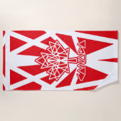 MAPLE MADE WITH TRIANGLES CANADA FLAG BY MASANSER STRANDTUCH (Vorderseite)