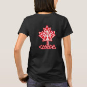 MAPLE MADE WITH TRIANGLES CANADA FLAG BY MASANSER T-Shirt (Rückseite)