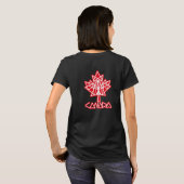 MAPLE MADE WITH TRIANGLES CANADA FLAG BY MASANSER T-Shirt (Schwarz voll)