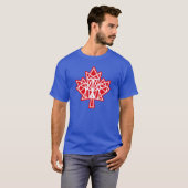 MAPLE MADE WITH TRIANGLES CANADA FLAG BY MASANSER T-Shirt (Vorne ganz)