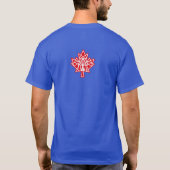 MAPLE MADE WITH TRIANGLES CANADA FLAG BY MASANSER T-Shirt (Rückseite)