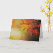 Maple Morn Grußkarten von Artist Alison Galvan Karte (Gelbe Blume)