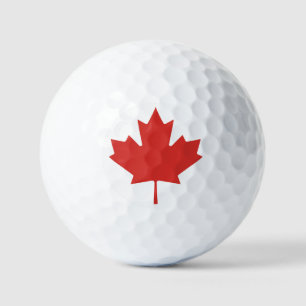 Maple Pride Golf Ball: Helles Red Leaf Design Golfball