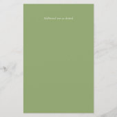 Maple Red Green Magnolia Budget Hochzeit Einladung (Rückseite)