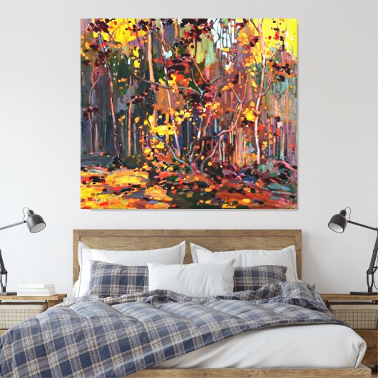 Maple Saplings, berühmtes Bild von Tom Thomson, Leinwanddruck (Insitu (Schlafzimmer))