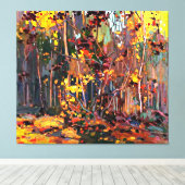 Maple Saplings, berühmtes Bild von Tom Thomson, Leinwanddruck (Insitu (Holzboden))