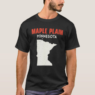 Maple Schlicht Minnesota USA Staat America Travel  T-Shirt
