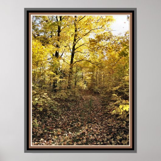Maple Sugar Bush Path - Fall Eastern Ontario Poster (Vorne)
