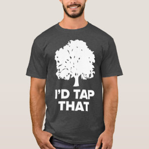 Maple    SugaringFunny Sirup Farm Id Gestochen, da T-Shirt