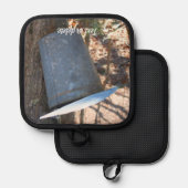 Maple Syrup Sap Bucket on Tree Personalized Topflappen (Vorderseite/Rückseite)