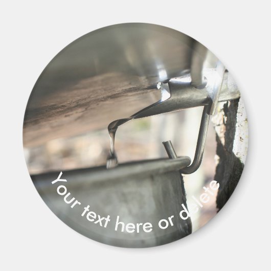 Maple Syrup Sap Running Nature Personalized Magnet (Vorne)