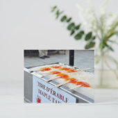 Maple Taffy Tire D'Erable Quebec Kanada Postkarte (Stehend Vorderseite)