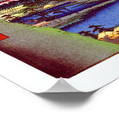 Maple Trees Tekona Hiroshige Japanisch Kunstschätz Poster (Ecke)