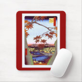 Maple Trees Tekona Hiroshige Vintag Japanisch Mousepad (Mit Mouse)