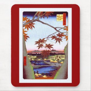 Maple Trees Tekona Hiroshige Vintag Japanisch Mousepad