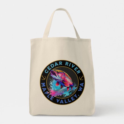 Maple Valley (Cedar River) Washington Tote Bag Tragetasche (Rückseite)