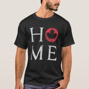 Maple Zuhause Canada Day Proud kanadische Flagge K T-Shirt